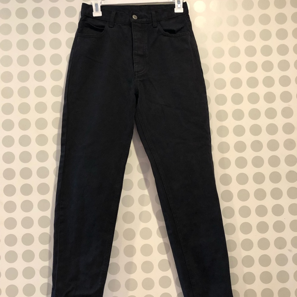 John Galt High Waisted Black Jeans